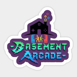 Basement Arcade (Full Logo) Sticker